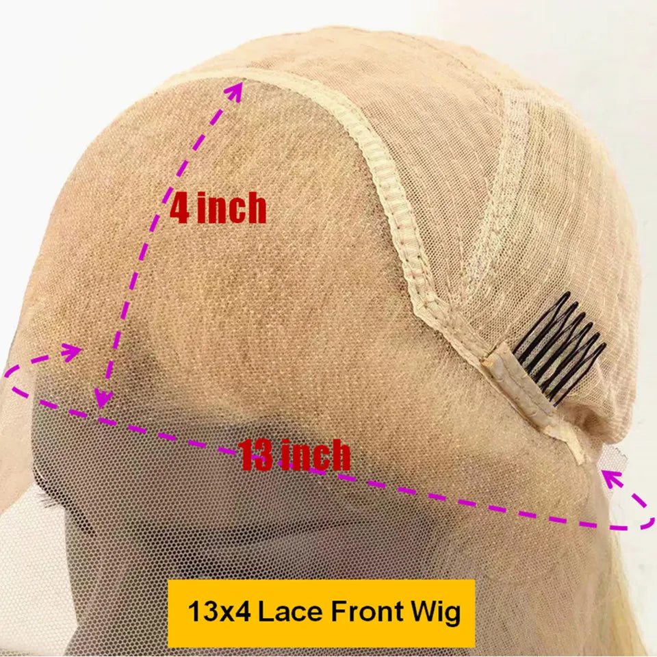 Natural Wavy Short Bob Human Hair Brown Blonde Highlight 13x4 Lace Front Wigs Pre-plucked Brazilian Short BOB Full Lace Wigs