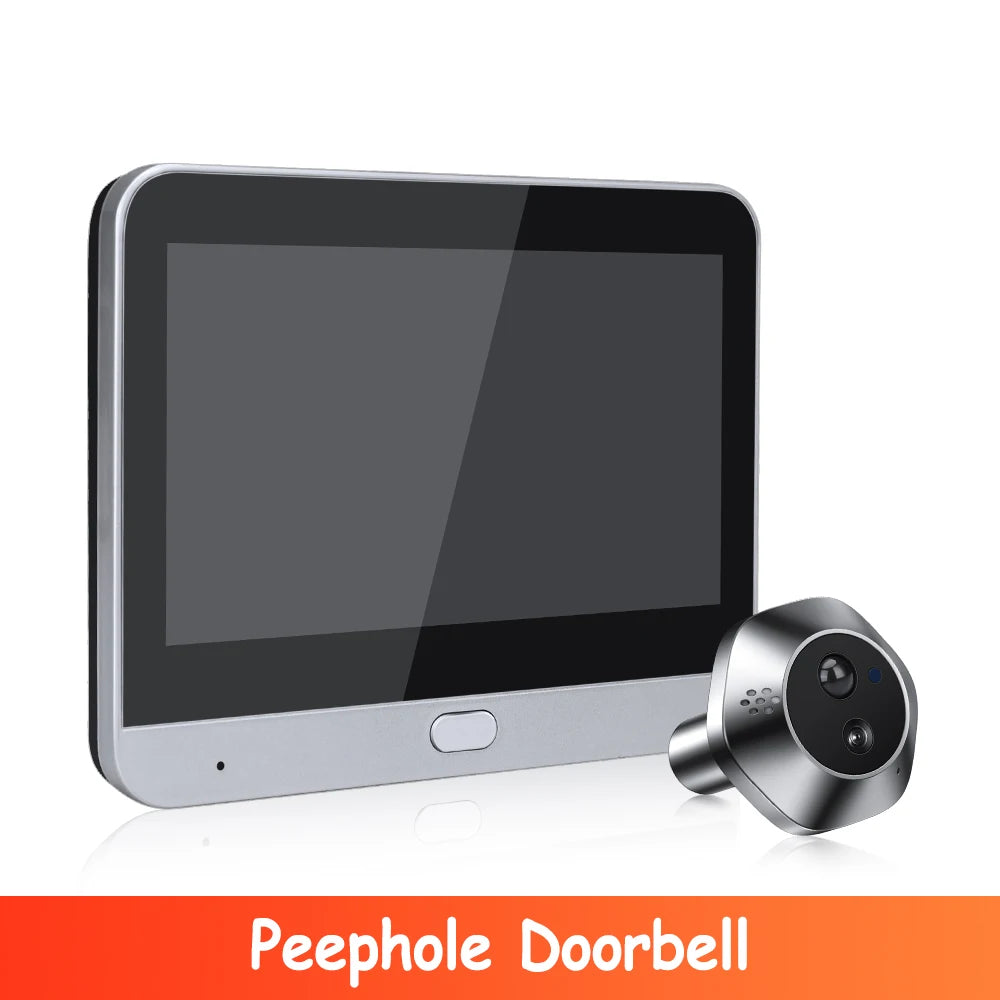 Wifi Smart Video Peephole Mini Camera Two Way Talk Audio Doorbell Tuya PIR Motion Detection APP Remote View