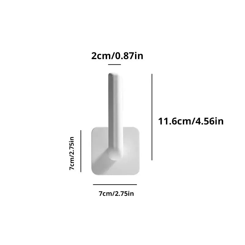 2PCS White Kitchen Hole Free Hook Traceless Storage Rack Shelf Shelves Pot Cover Cup Rack Kitchen Storage Holder
