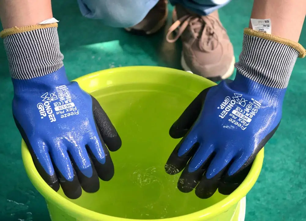 WG-538 Cold Storage Glove Fully Oil Resistance Food Grade Contact Safety Glove Warm Water Proof Anti  Work Gloves -30 degree
