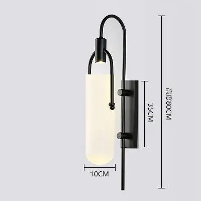 Modern Simple Living Room Led Wall Lamps Bedroom Bedside Wall Lights Fixtures Parlor Wall Deco Indoor Decor Lights Bathroom Lamp