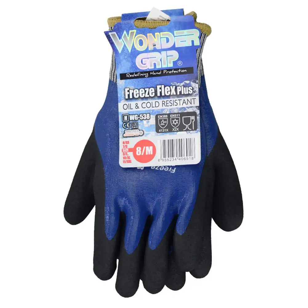WG-538 Cold Storage Glove Fully Oil Resistance Food Grade Contact Safety Glove Warm Water Proof Anti  Work Gloves -30 degree