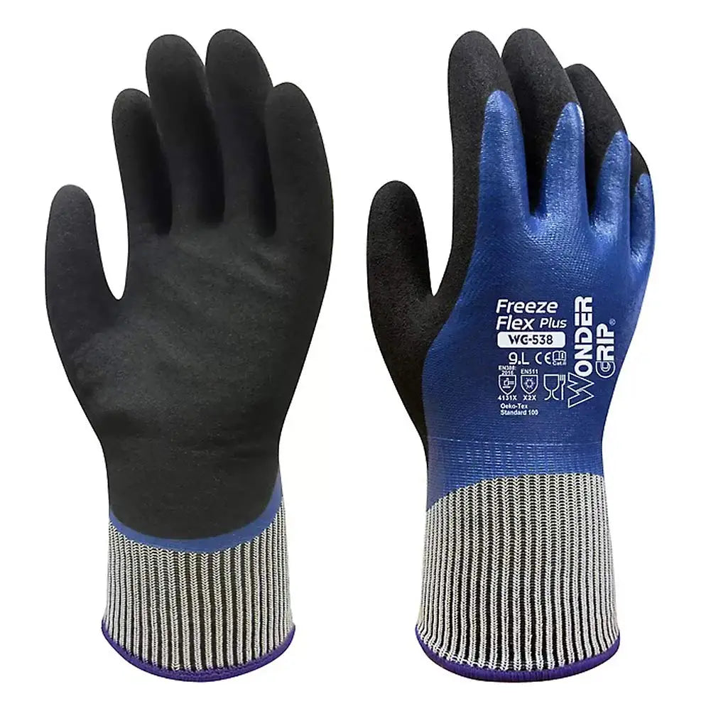 WG-538 Cold Storage Glove Fully Oil Resistance Food Grade Contact Safety Glove Warm Water Proof Anti  Work Gloves -30 degree