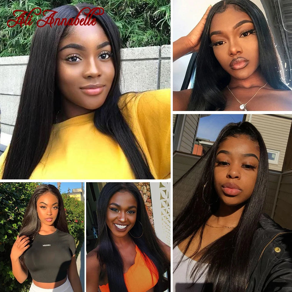 5x5 HD Lace Closure Brazilian Straight Human Hair Lace Closure 100% Human Hair Middle Free Part 5x5 Lace Closure