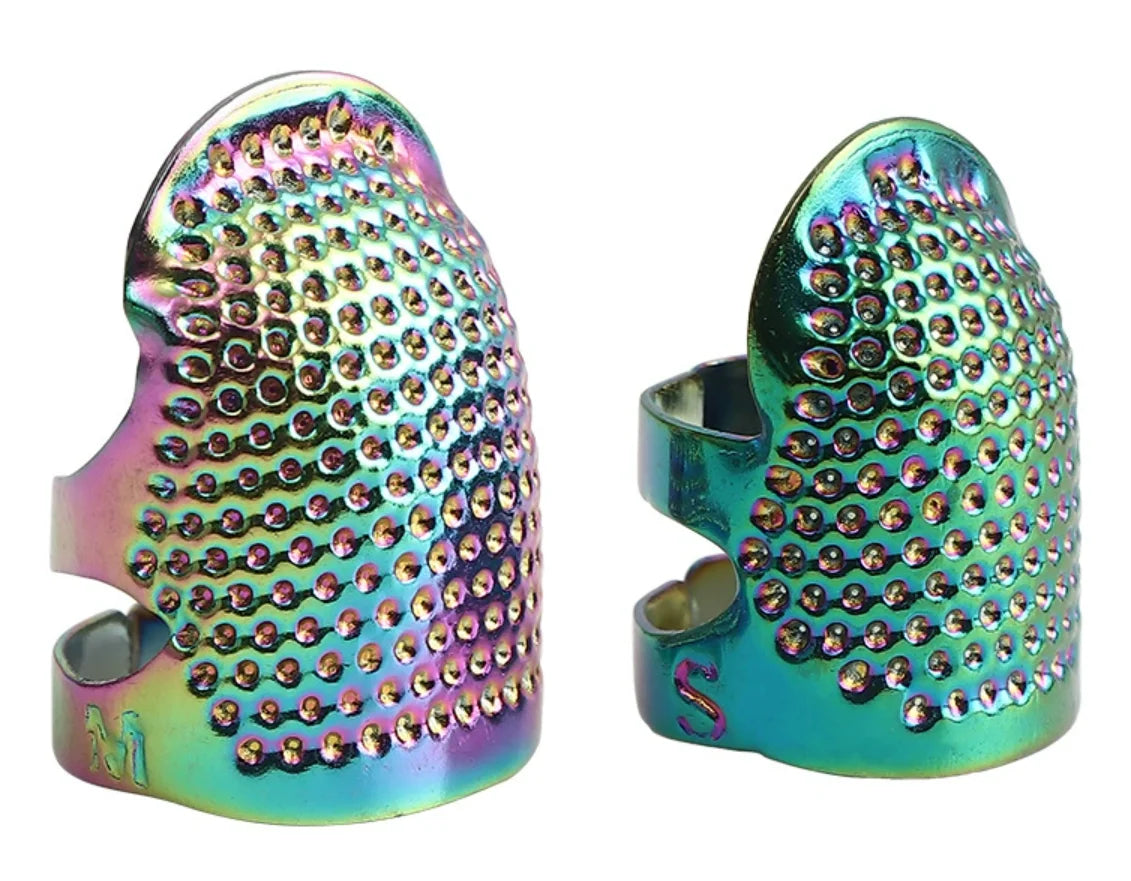 Adjustable Vintage Sewing Thimble, Handmade Non-slip Embroidery against Ring, Vintage Needle Presser Needle Hoop Finger Holder