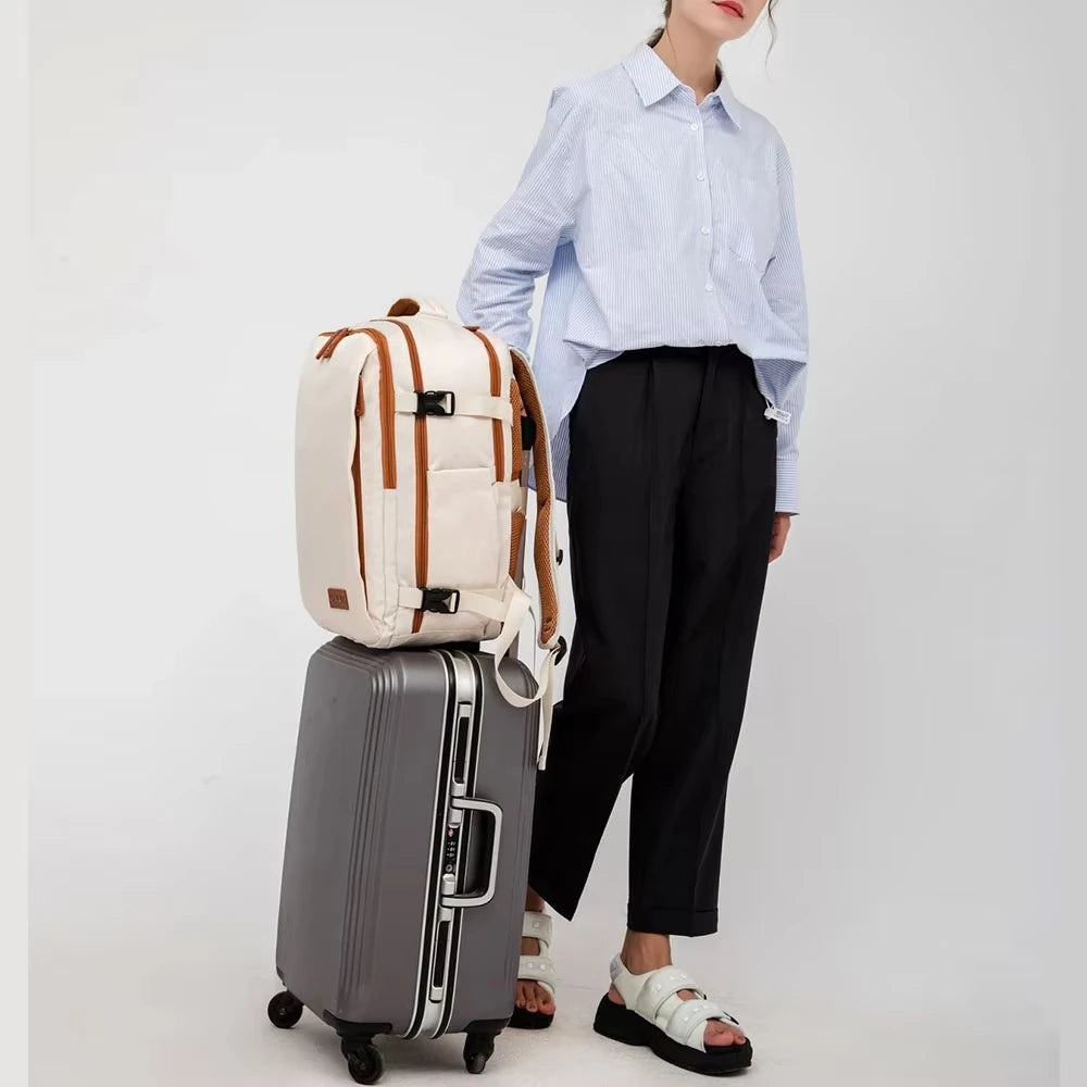Buylor Travel Backpack Airplane Backpack 45x20x30 for Women/Men Easyjet Cabin Bags Laptop Backpack Casual Daypack for Weekender