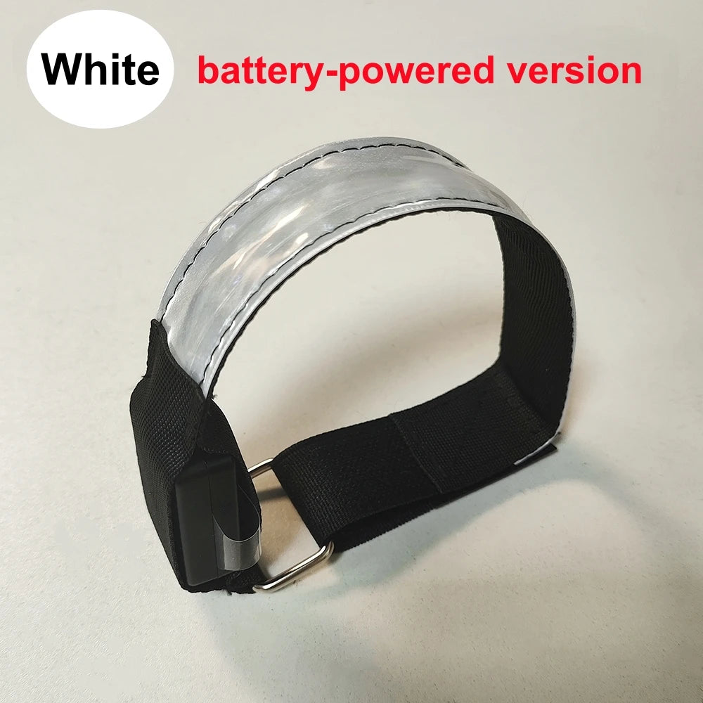 LED Outdoor Night Running Armband Sports Safety Light Belt Warning Wristband for Cycling Bike Bicycle - Arm Leg Warning