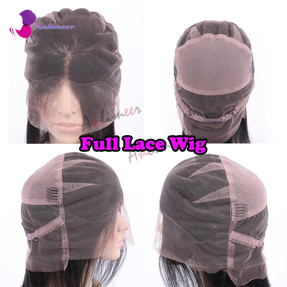 Highlight Brown Balayaga Human Hair Natural Wavy 13x4 Silk Top Lace Front Wigs Bleached Knots Glueless Full/360 Lace Front Wigs
