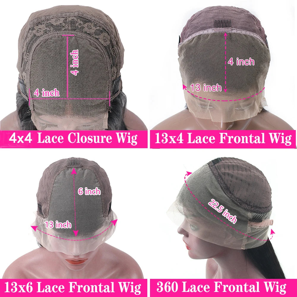 13x6 Pink HD Lace Front Wigs 100% Human Hair Body Wave Lace Frontal Wig For Women 13x4 Transparent Pre Plucked Colored Pink Wig