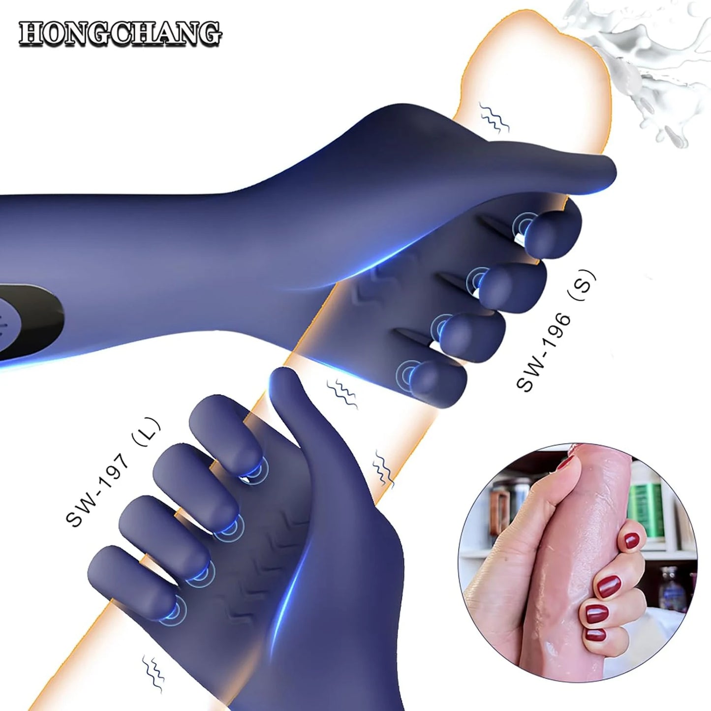 Sex Toys for Men Rechargeable Penis Massager with 9 Vibrators Male Masturbator Delay Lasting Glans Trainer Men's Glans Vibrator