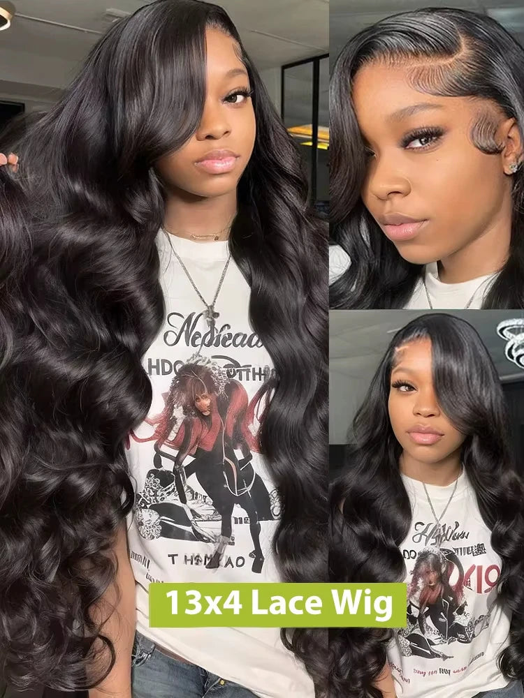 250 Density Body Wave Human Hair Wigs13x6 HD Lace Frontal Wigs Brazilian Hair 13x4 Lace Front Wigs Pre Plucked 100% Human Hair