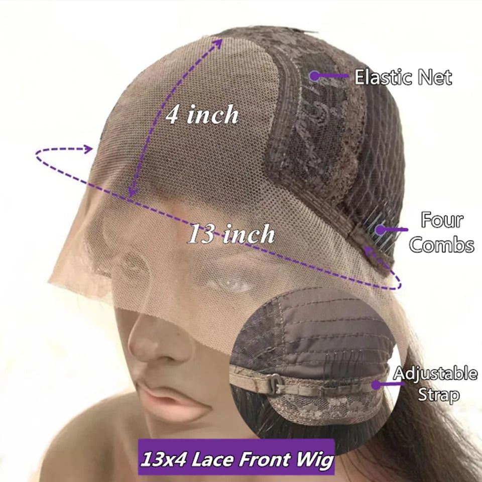 Highlight Brown Balayaga Human Hair Natural Wavy 13x4 Silk Top Lace Front Wigs Bleached Knots Glueless Full/360 Lace Front Wigs