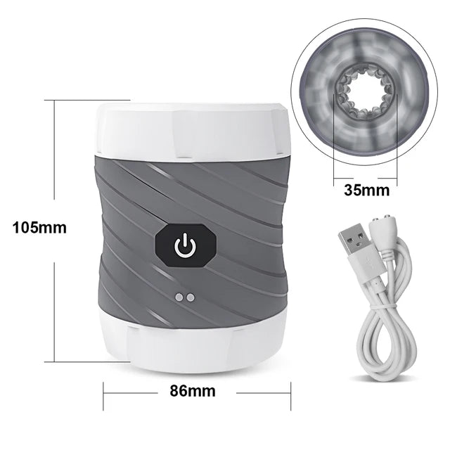 7 Modes Automatic Male Masturbator Open-ended Vibration Man Masturbation Simulation Blowjob Adult Goods Men