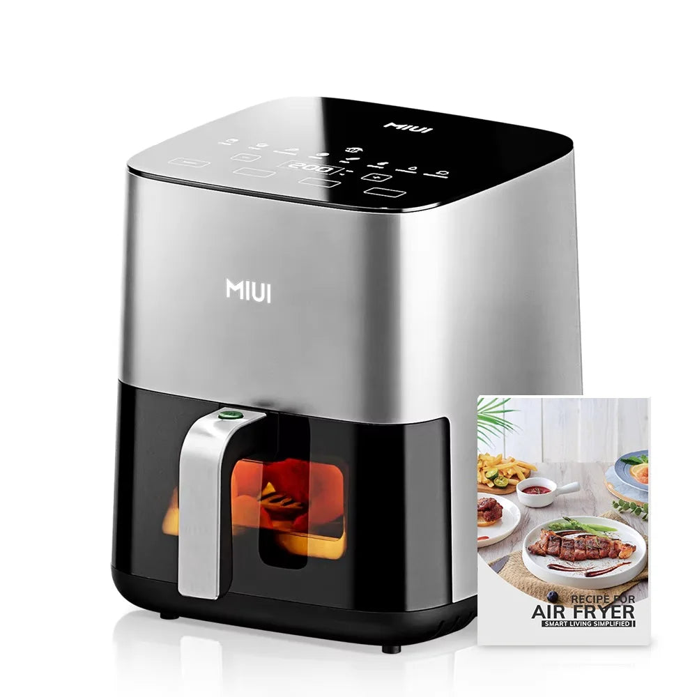 5L Air Fryer, Electric Hot fryer Oven Oilless Cooker with Touch Control & Nonstick Basket & Visible Window, Miui-Cyclone Tech