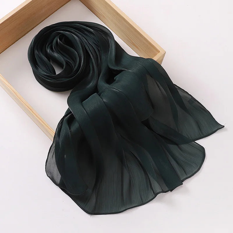 Premium Chiffon Hijabs For Woman Soft Long Turban Veil Scarves Muslim Hijab Shawls Islam Women Head Wraps Accessoires Ramadan