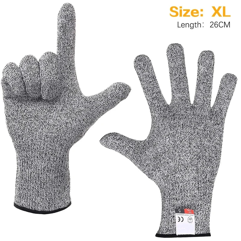 HPPE Level 5 Safety Anti Cut Gloves High-strength Industry Kitchen Gardening Anti-Scratch Anti-cut Glass Cutting Multi-purpose