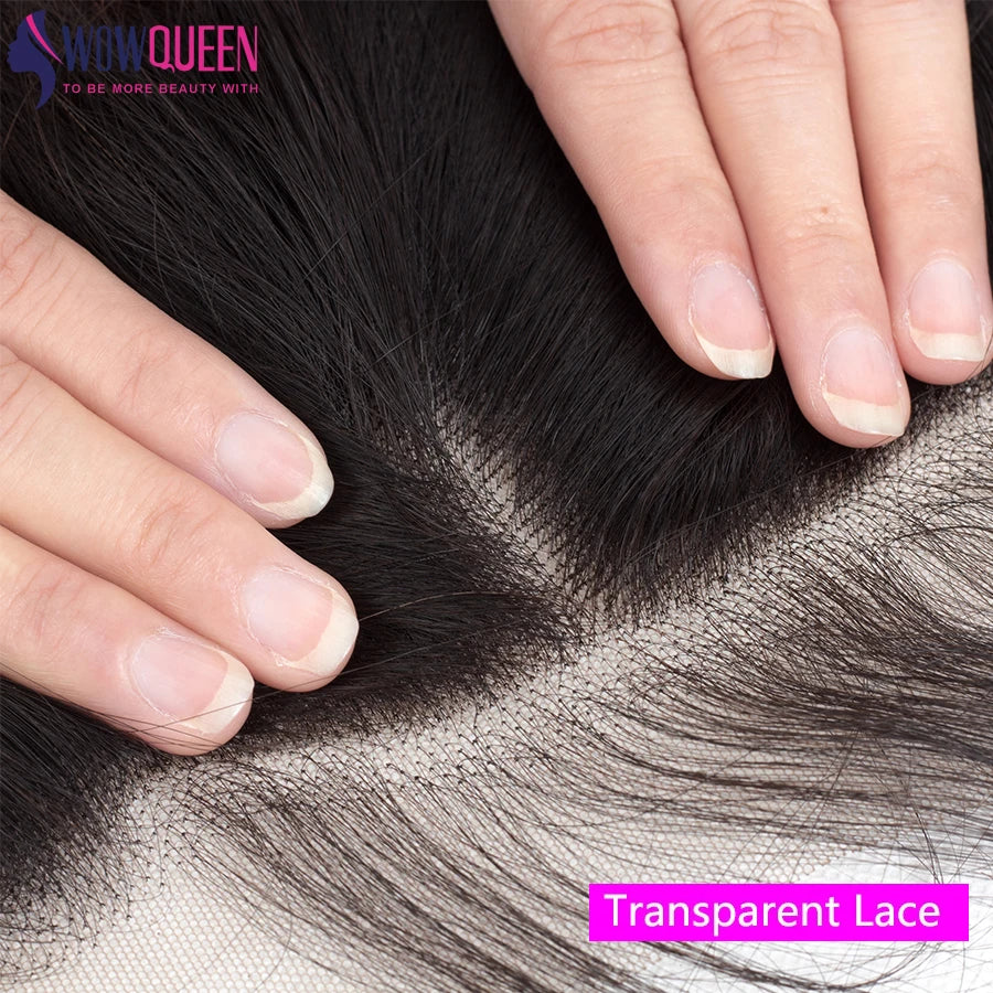 Body Wave 4x4 5x5 2x6 Lace Closure Only Brazilian Human Hair Remy Natural Color Hairline Transparent Lace Closure Pre Plucked