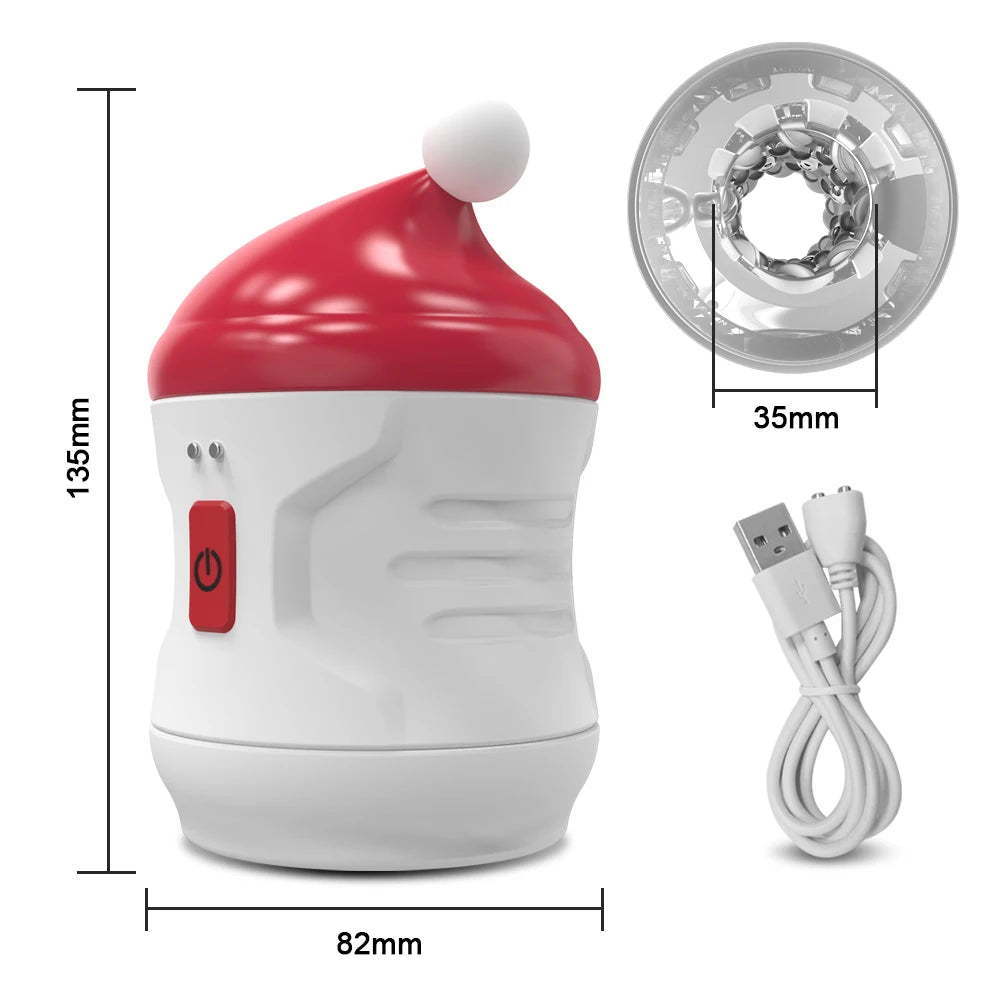 7 Modes Automatic Male Masturbator Open-ended Vibration Man Masturbation Simulation Blowjob Adult Goods Men