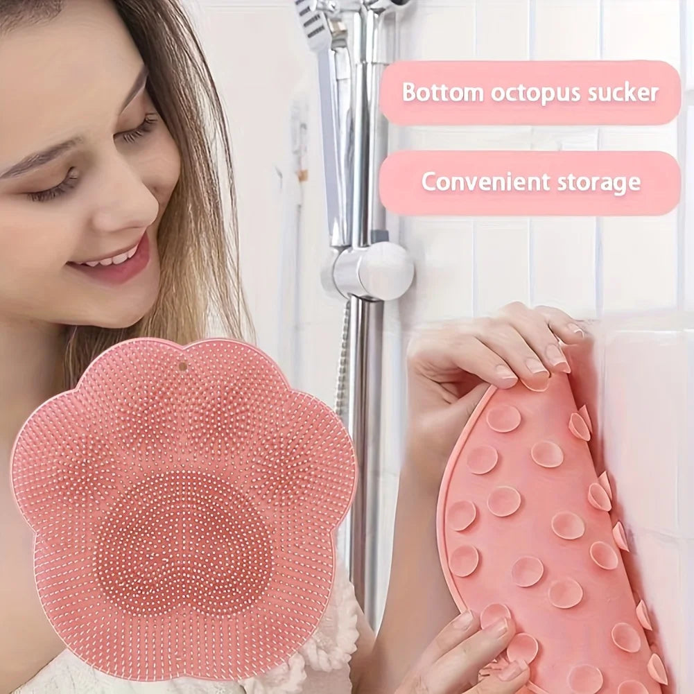 Bathroom foot scrub pad foot washing foot scrub remove dead skin rub foot large lazy back rub suction cup massage