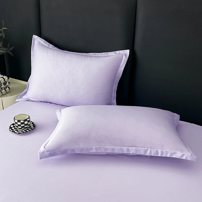 2pcs Pillowcase Decorative Cushion Cover Envelope Style White Gray Khaki Solid Color Home Body Pillow Case 48X74cm