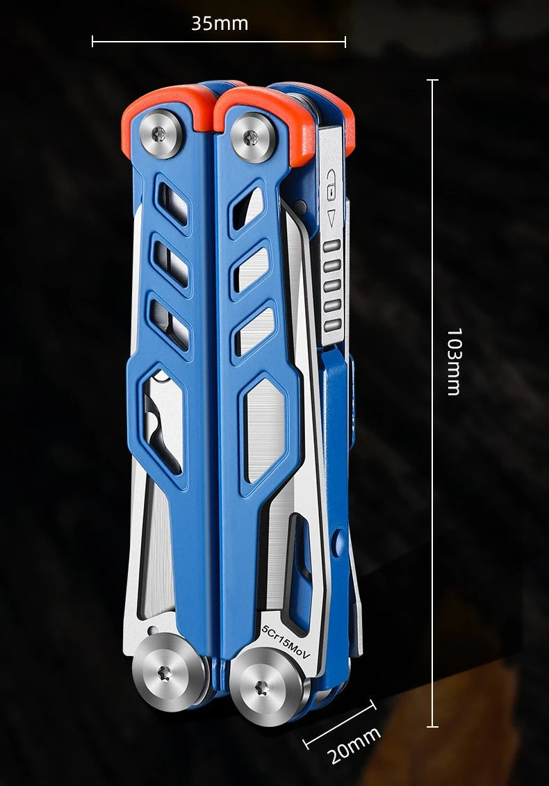 Outdoor EDC Stainless Steel Multifunctional  Folding Pliers Portable Camping Camping Hiking Combine Tool