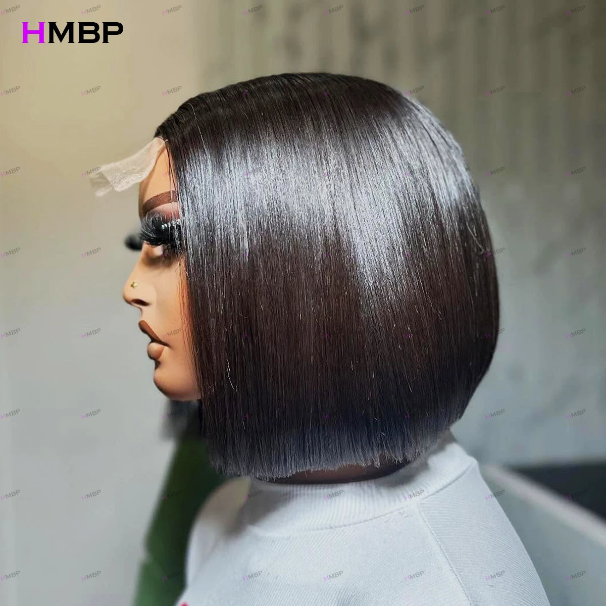 Straight Bob Wig 13×6/13×4 HD Lace Frontal Wig Glueless Wigs Human Hair Super Double Drawn Pre Plucked Brazilian Hair For Woman