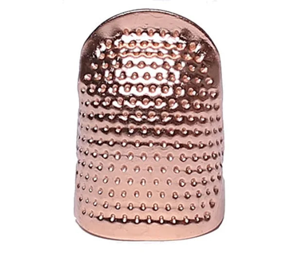 Adjustable Vintage Sewing Thimble, Handmade Non-slip Embroidery against Ring, Vintage Needle Presser Needle Hoop Finger Holder
