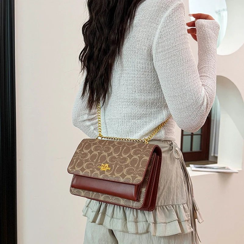 New Arrival 2026 Women's Versatile Chain Small Square Bag, Fashion Shoulder & Crossbody Style