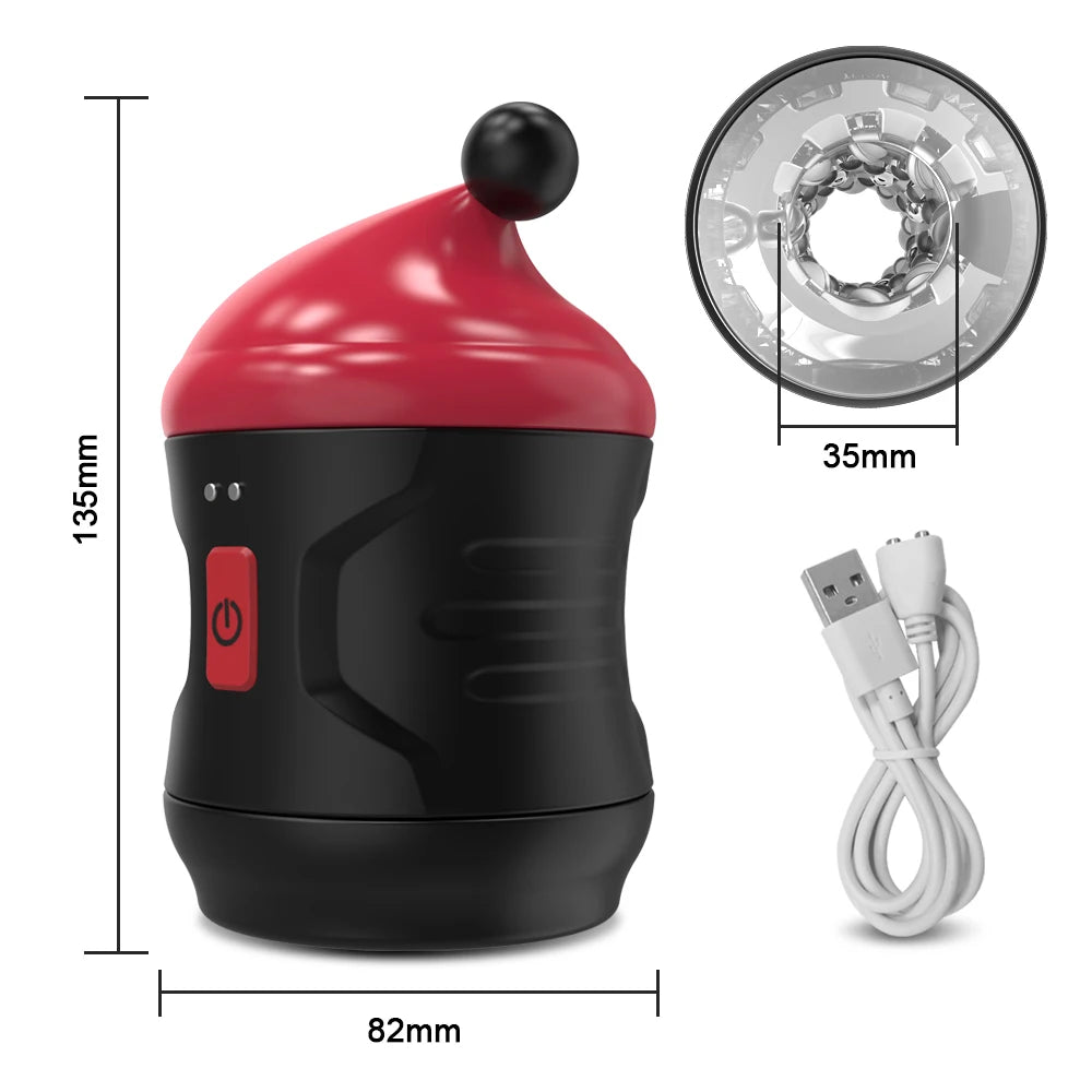 7 Modes Automatic Male Masturbator Open-ended Vibration Man Masturbation Simulation Blowjob Adult Goods Men