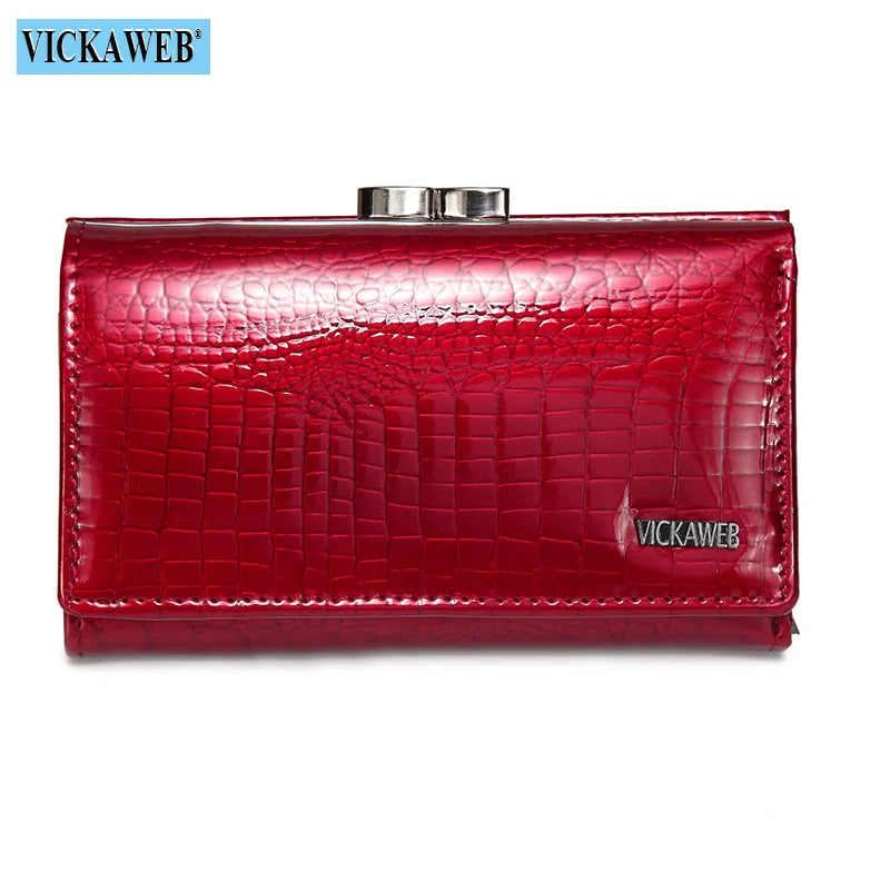 Short Wallet Female Fashion Purses Ladies Alligator Hasp & Zipper Small Coin Bag AE2155