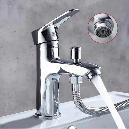 Bathroom Wash Faucet Single Hole Basin Faucet with Shower Sink Basin Wash Basin Bathroom Accessories
