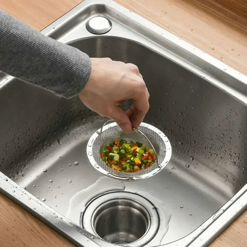 1/2Pcs Stainless Steel Kitchen Sink Filter, Garbage Food Residue/Hair Catcher, Keep Your Bathtub