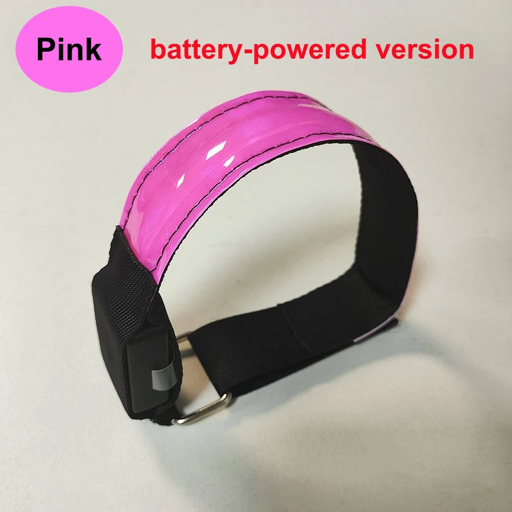 LED Outdoor Night Running Armband Sports Safety Light Belt Warning Wristband for Cycling Bike Bicycle - Arm Leg Warning