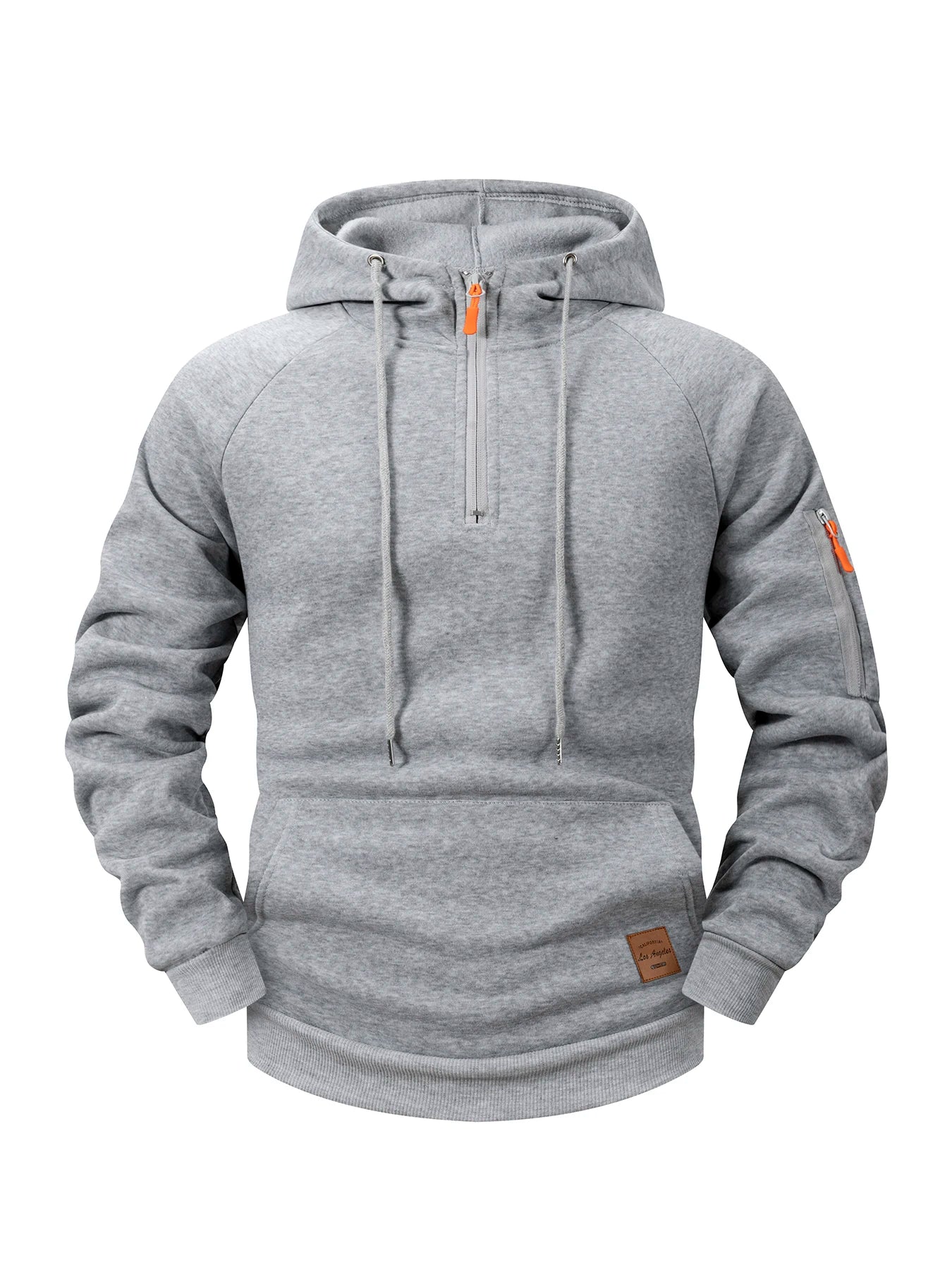 Autumn/Winter Men's Hoodie Fashion Casual Sports Hoodie Retro Harajuku Long Sleeve Zipper Multi Pocket Loose Street Wear