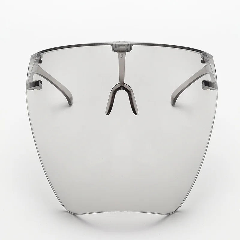 Unisex Colorful Eye Shield Visor Large Mirror cycling Sun Glasses Half Face Shield Guard Protector Face Mask Anti-spray Mask