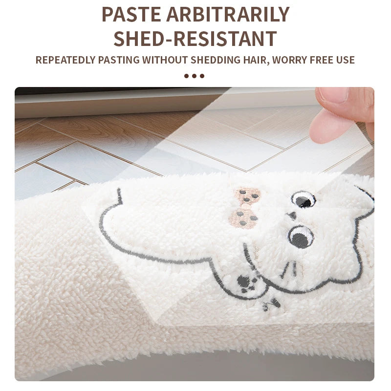 Winter Thickened Plush Toilet Seat Pad Household Universal Style Adhesive Fixed Warm Toilet Seat Cover