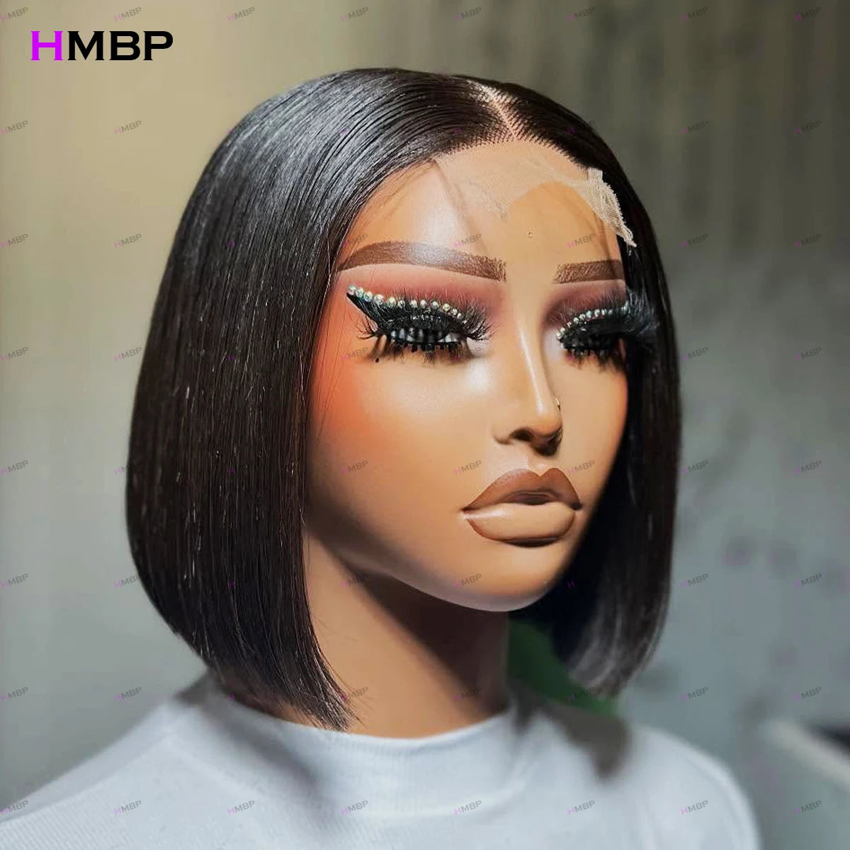 Straight Bob Wig 13×6/13×4 HD Lace Frontal Wig Glueless Wigs Human Hair Super Double Drawn Pre Plucked Brazilian Hair For Woman