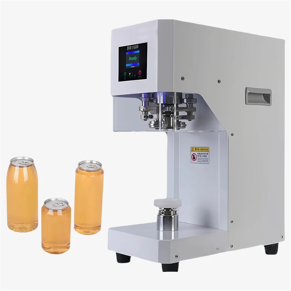 Commercial Can Sealing Machine 330/500/650ml Can Sealer 55mm Caliber Milk Tea Beverage Bottle PET Aluminum Bottle