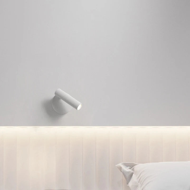 Modern Hotel Reading Indoor Wall Lamp LED Decoration Home Wall Lamp Luxury For Bedroom with switch Wall sconce Black/White/Gold