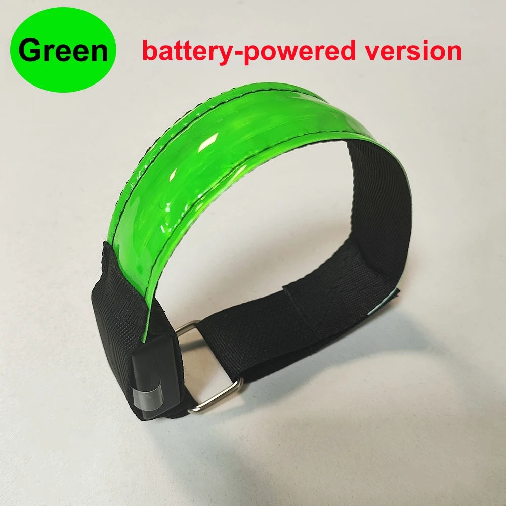 LED Outdoor Night Running Armband Sports Safety Light Belt Warning Wristband for Cycling Bike Bicycle - Arm Leg Warning