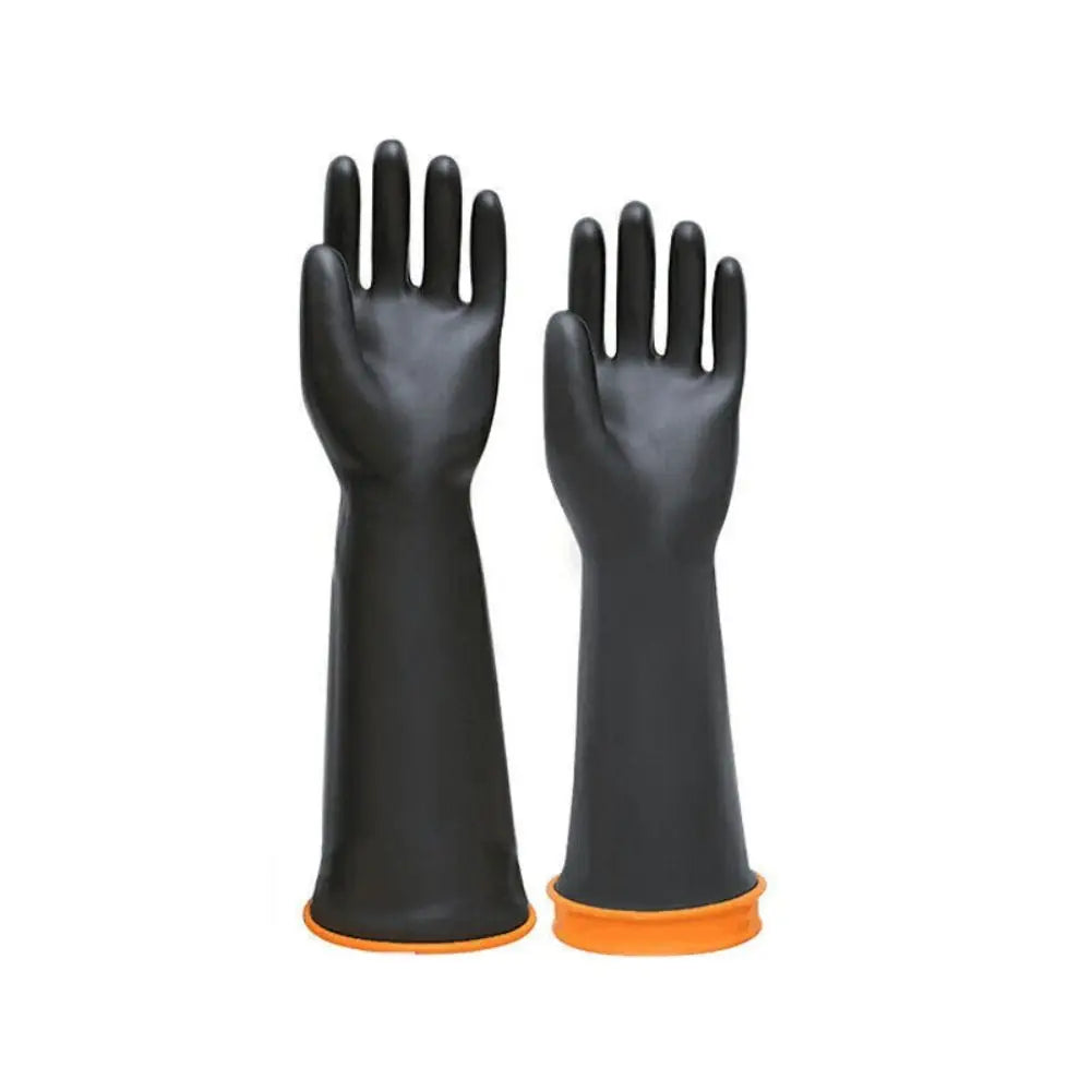 Heavy Duty Chemical Resistant Gloves 18''22'' Long Reusable Resist Strong Acid and Alkali Latex Gauntlets