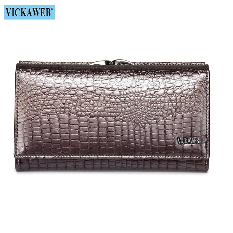Short Wallet Female Fashion Purses Ladies Alligator Hasp & Zipper Small Coin Bag AE2155