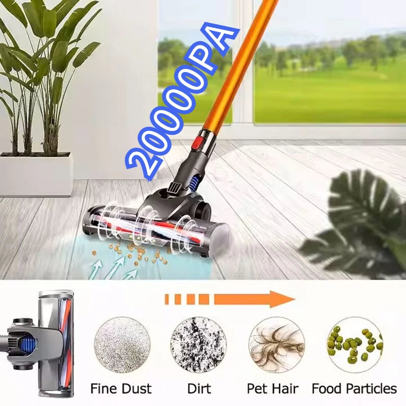 Handheld Wireless Vacuum Cleaner, Removable Battery, 20kPa Powerful Suction Cordless Stick Vacuum for Home Floor Carpet Clean