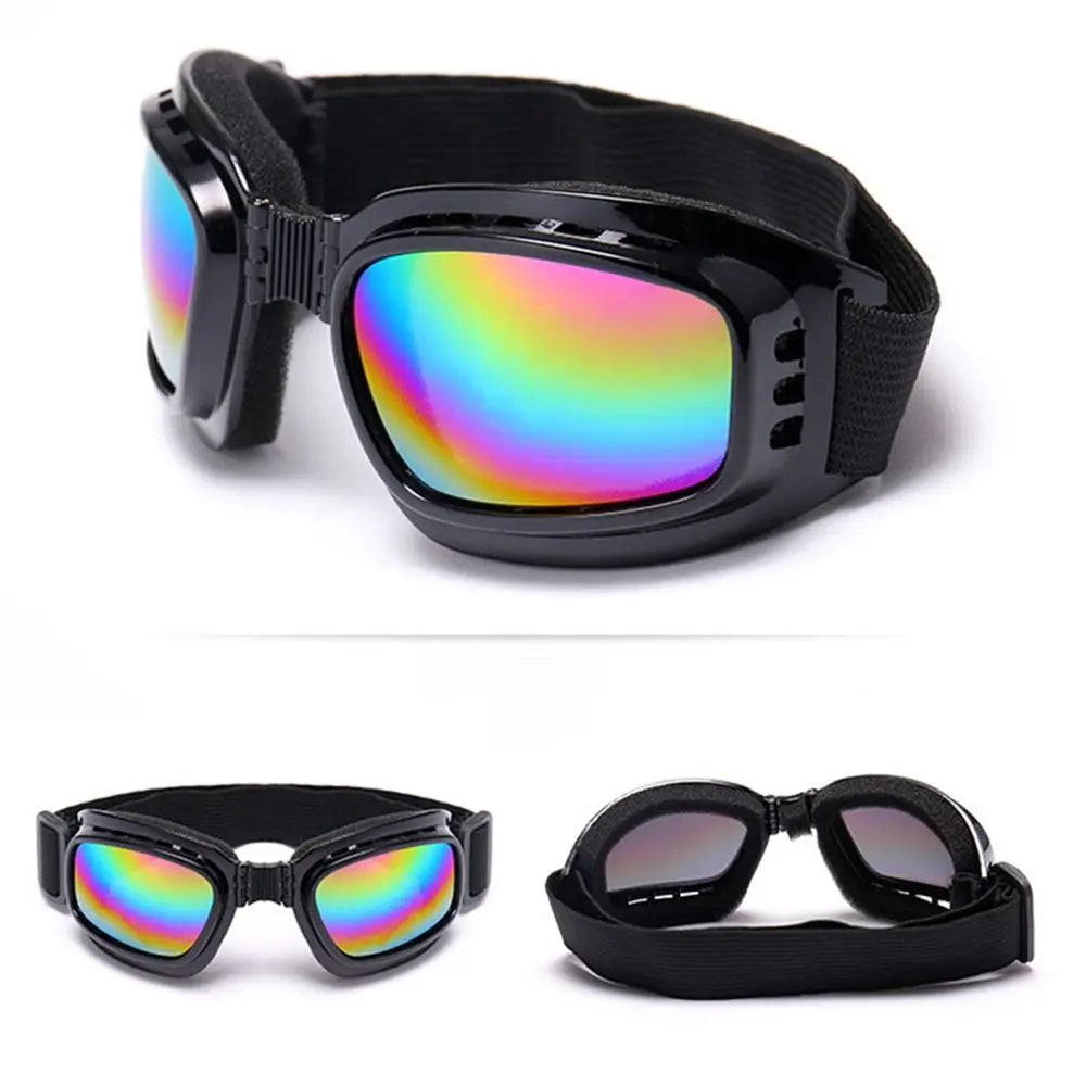 Plastic Folded Protective Glasses Impact Resistant Mutlicolor Skiing Cycling Protective Eyewear Dustproof Work Safety Glasses