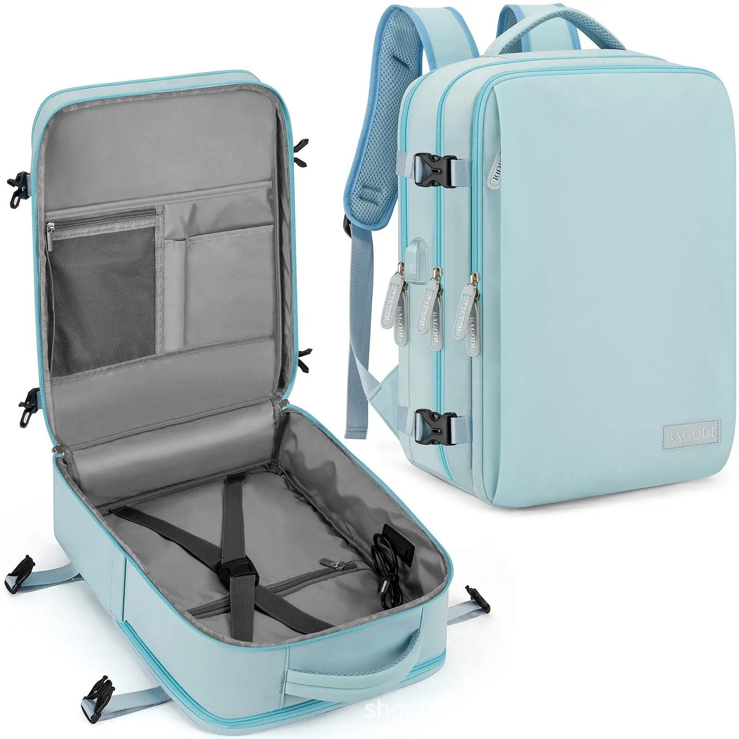 Buylor Travel Backpack Airplane Backpack 45x20x30 for Women/Men Easyjet Cabin Bags Laptop Backpack Casual Daypack for Weekender