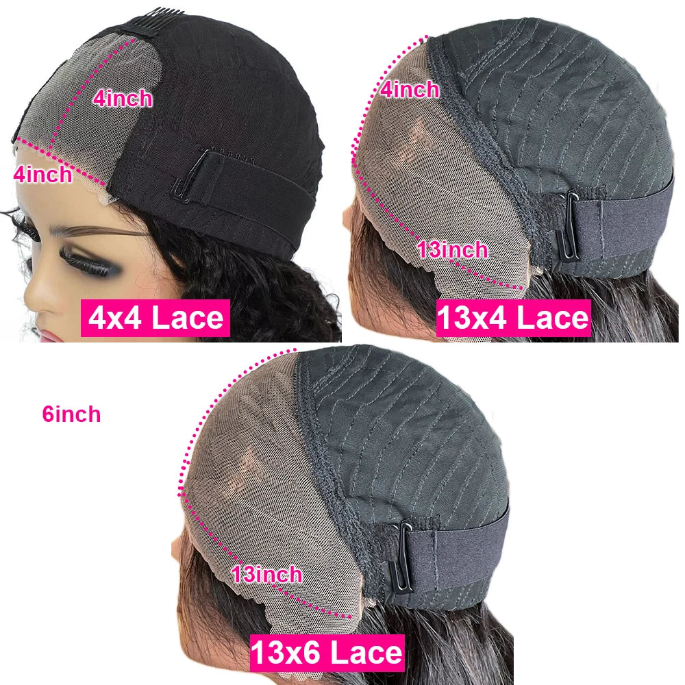 Straight Bob Wig 13×6/13×4 HD Lace Frontal Wig Glueless Wigs Human Hair Super Double Drawn Pre Plucked Brazilian Hair For Woman