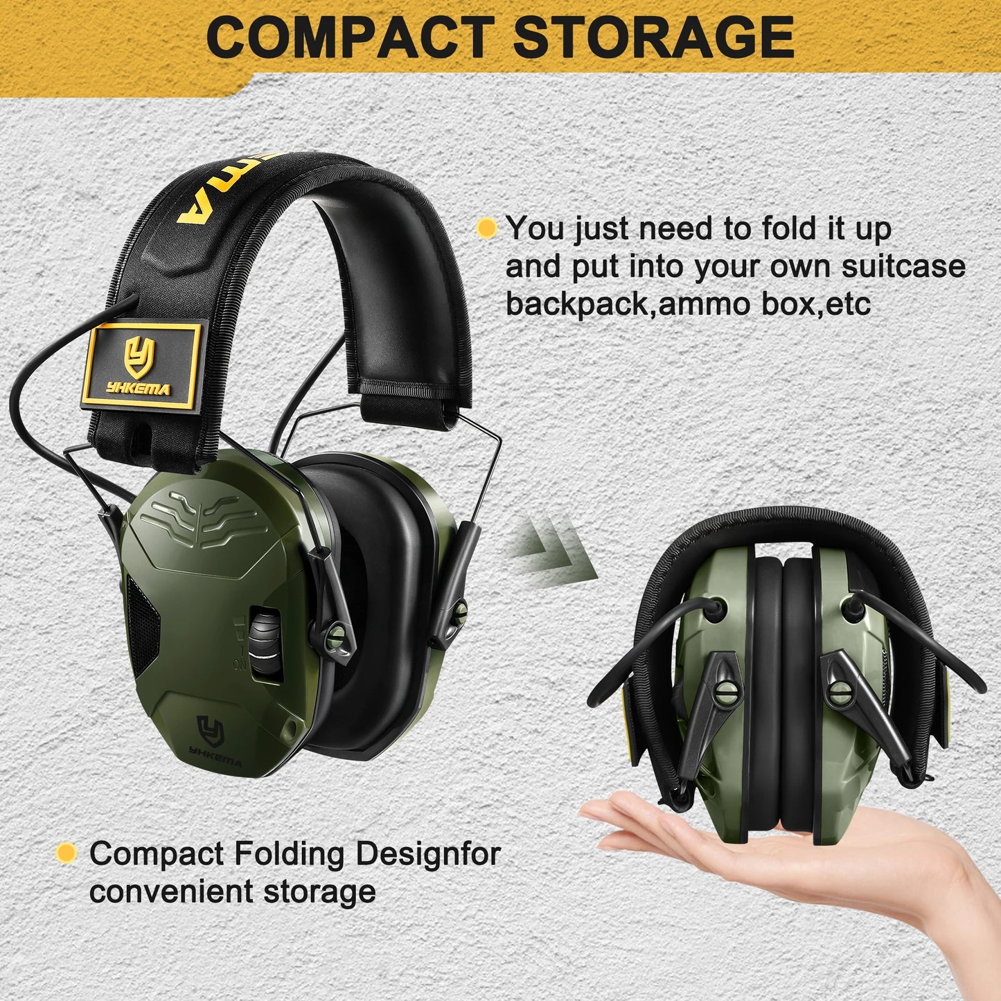 Earmuffs Active Headphones for Shooting Electronic Hearing Protection Ear Protect Noise Reduction Hunting Headphone