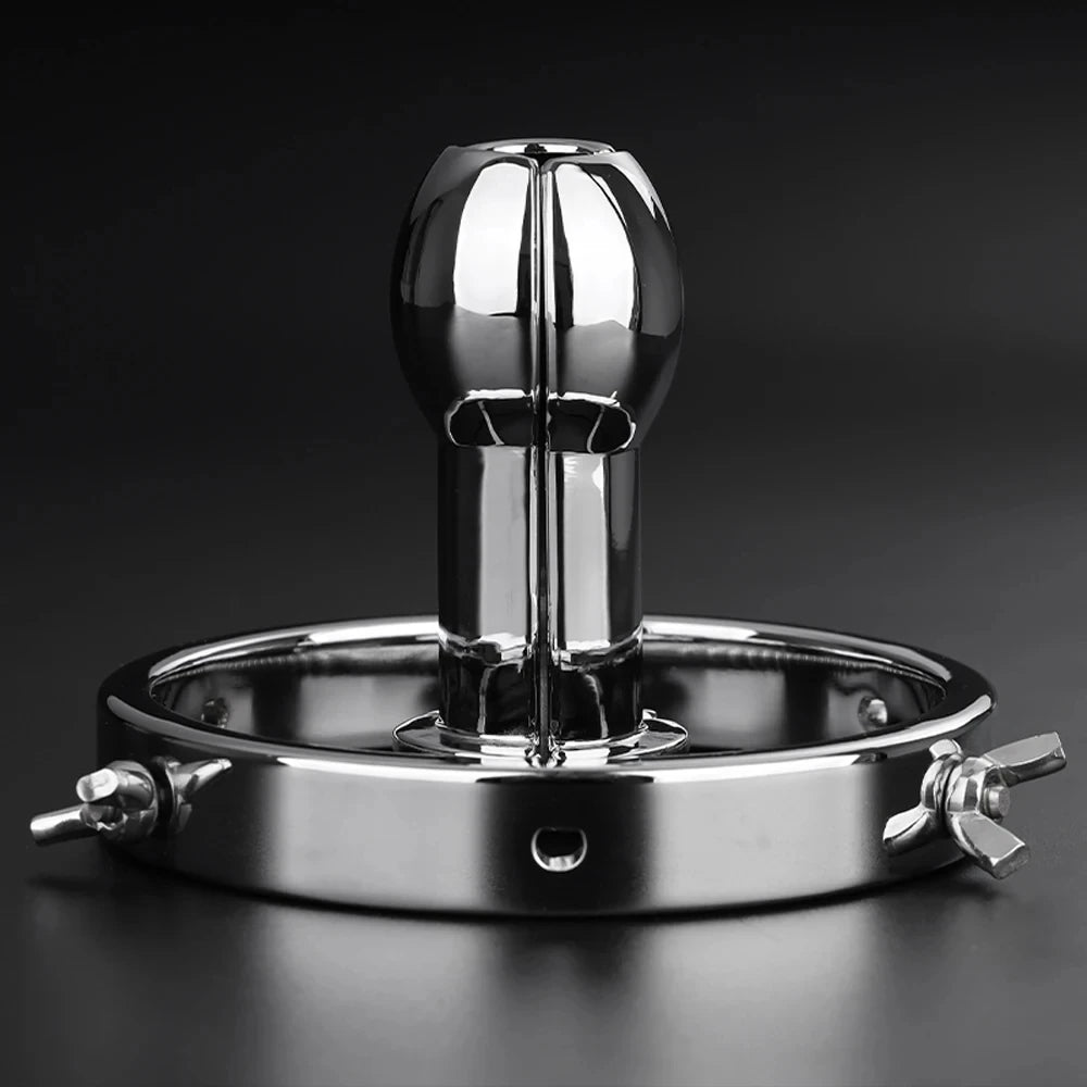 BDSM Anal Fisting Expander Plug Hollow Tunnel Butt Plug Spreader Anal Dilator  Metal Adjustable Vaginal Expander Sets Adult