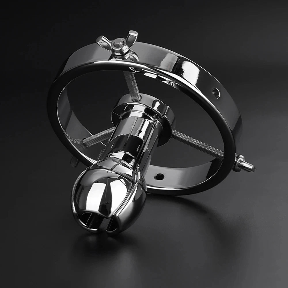 BDSM Anal Fisting Expander Plug Hollow Tunnel Butt Plug Spreader Anal Dilator  Metal Adjustable Vaginal Expander Sets Adult