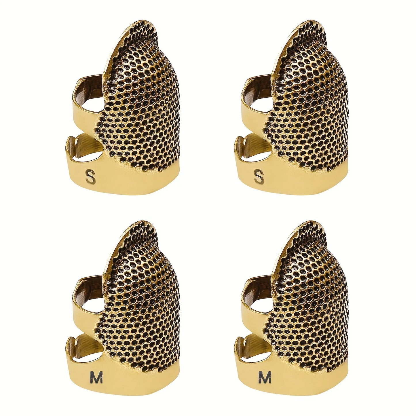 Adjustable Vintage Sewing Thimble, Handmade Non-slip Embroidery against Ring, Vintage Needle Presser Needle Hoop Finger Holder